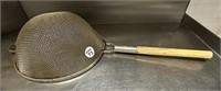 Large Wood Handle Strainer