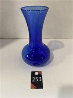 8.5" Cobalt Blue Glass Vase