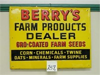 Berry's Farm Products Metal Sign (24x18)