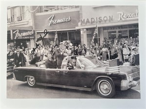 JFK Assassination   signed photo