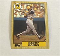 1987 Barry Bonds Topps Baseball Rookie Card