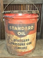 Vintage Standard Oil Pressure Gun Grease Can