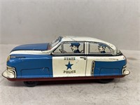 Tin toy police car