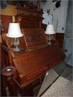 Walnut Cased Victorian Pump Organ