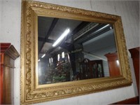 60" X 48" Gold Gesso Framed Mirror