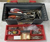 Toolbox w/ Assorted Tools & Stanley Hammer