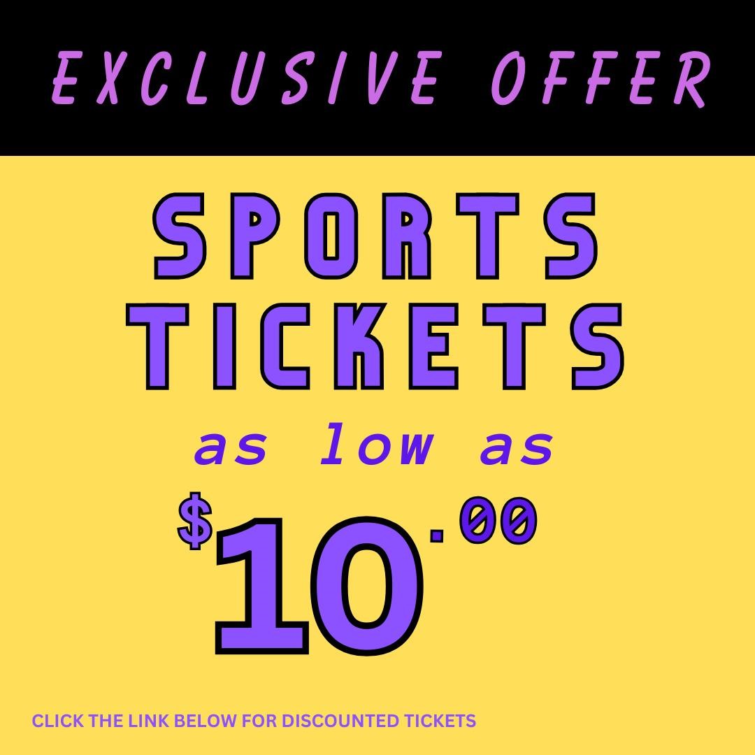 Sporting Events Discount Tickets HERE