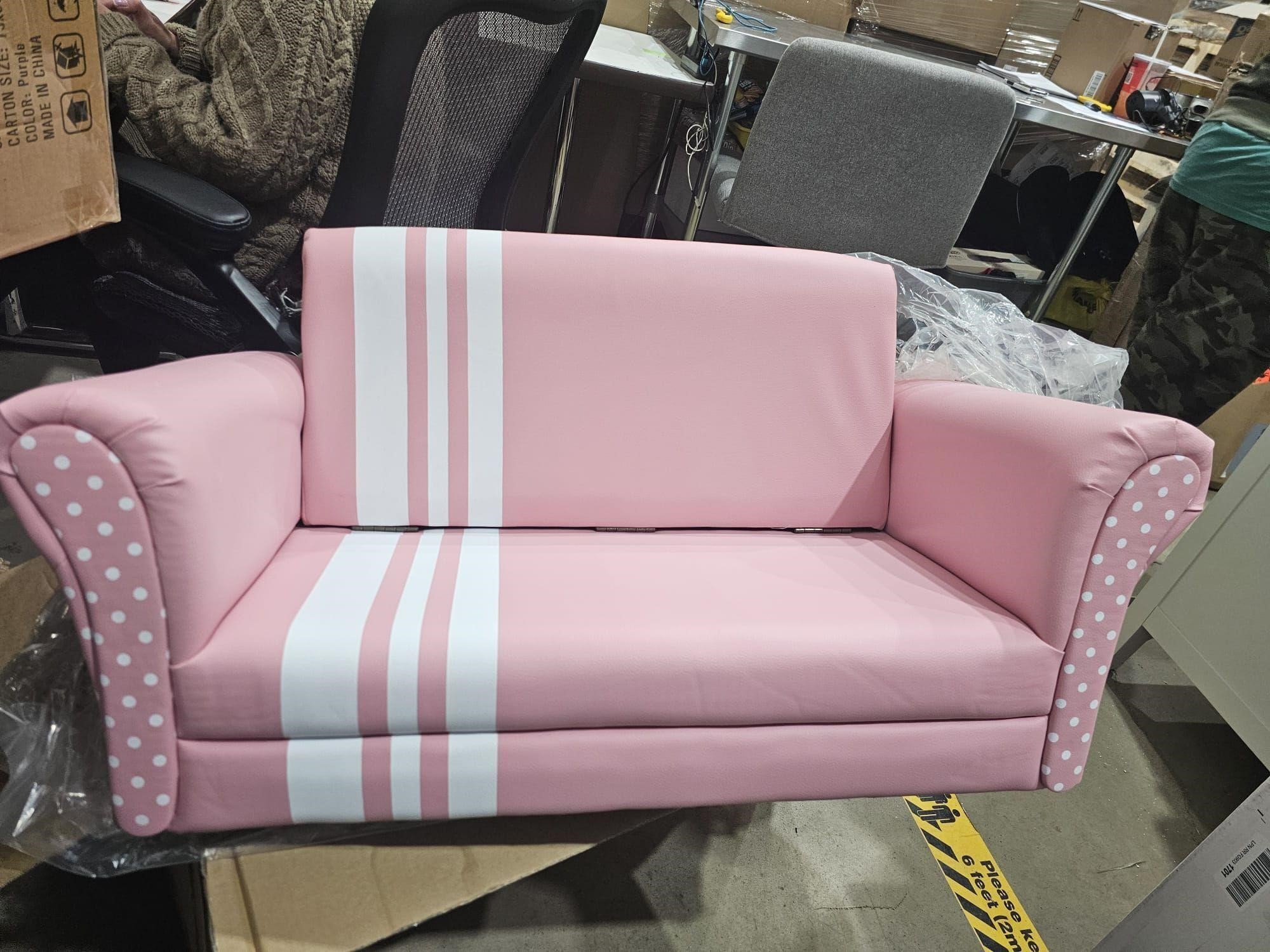 new $130 mini sofa pink color and Warehouse