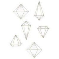 Gold Prism Wall Decor Set of 6