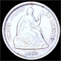 1863-S Seated Half Dime UNCIRCULATED