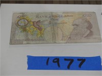 10 pound note England