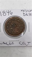 1846 medium date Large Cent