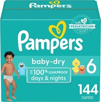 Pampers Baby Dry Diapers - Size 6, One Month