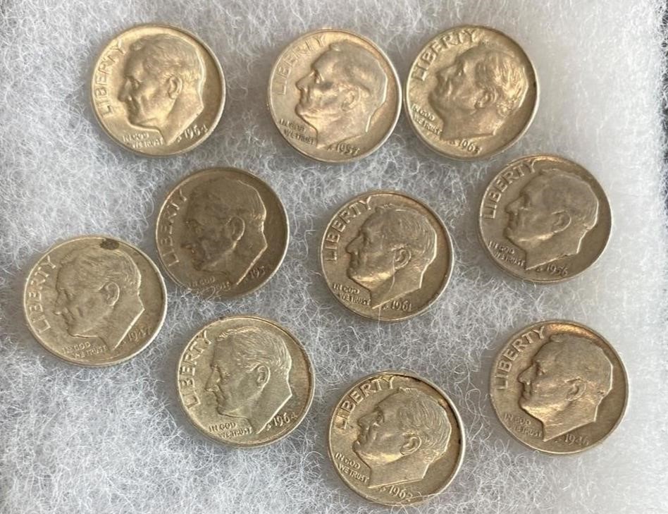 10 Roosevelt Dimes