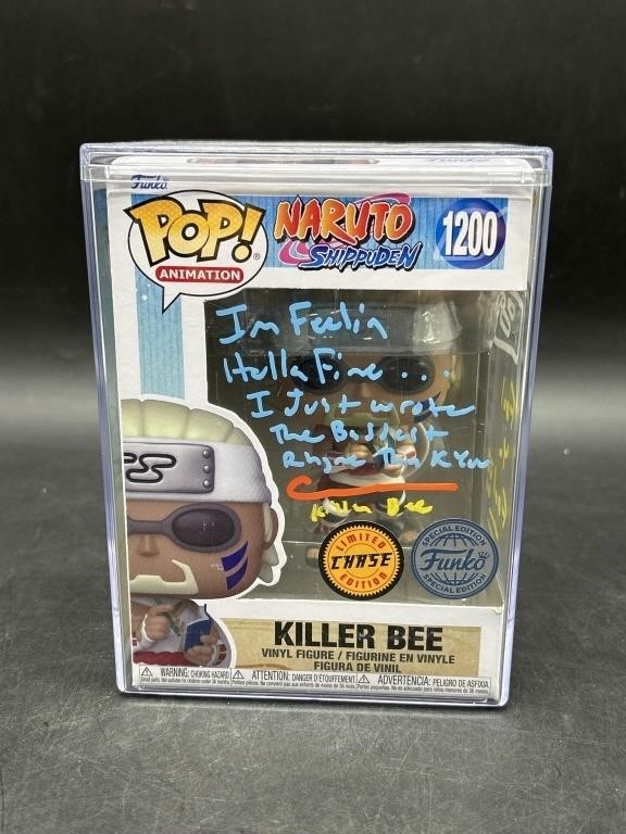 Signed Funko POP Naruto Killer Bee #1200