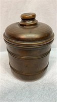Antique copper tobacco tin