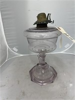 Glass Oil Lamp - no chimney 12"