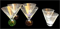 Vintage Martini Bar Glasses
