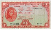 Ireland Republic 10 Shillings1962 Lady Hazel IR10