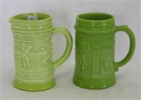 Greentown Nile green indoor drinking scene mug