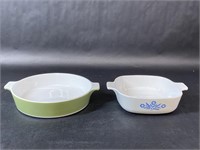 Two Corning Ware Dishes