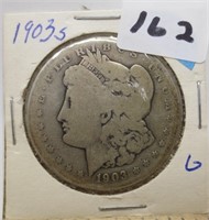 1903-S Morgan silver dollar