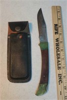 Knife and leather case