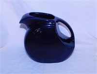 Fiesta large disk pitcher, cobalt