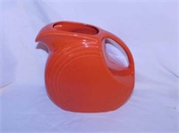 Fiesta large disk pitcher, poppy