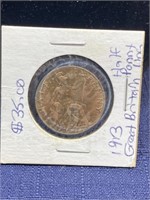 1913 half penny Great Britain