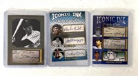 3 Joe Dimaggio Iconic Ink baseball cards