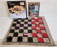 Jumbo Rug Checkers, NIB 7-1 Game Set