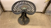 Noxons Cast Iron Tractor Seat on Horseshoe Base