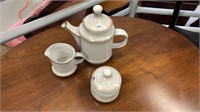 Goebel West Germany Tea Pot, Cream & Sugar Bowl