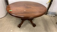 Walnut Victorian Oval Coffee Table