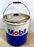 1970s 5 gal. MOBIL Oil bucket / can