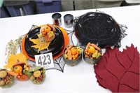Place Setting for (4) & Miscellaneous Decor