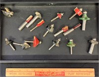 ASSORTED LOT OF ROUTER BITS - VARIOUS CUTS
