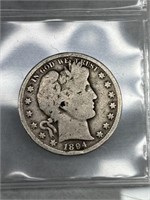 1894-S Barber Half -90% Silver Bullion Coin