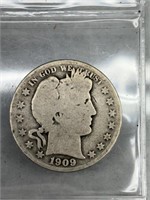 1909-S Barber Half -90% Silver Bullion Coin