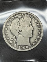 1900-O Barber Half -90% Silver Bullion Coin