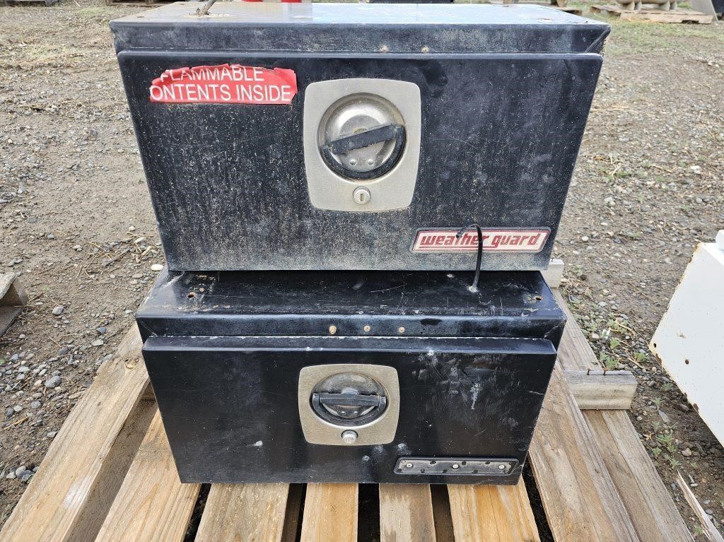 (2) Weather Guard Side Mount Truck Boxes