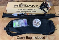 Portable Fishing Kit w. Carry Bag