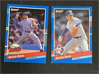 2 1991 Donruss Nolan Ryan