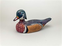 Hand Carved Drake Wood Duck