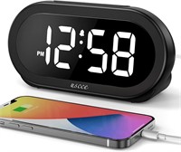 Small LED Digital Alarm Clock with Snooze