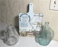 Nautical Decanters & Cuttingboard