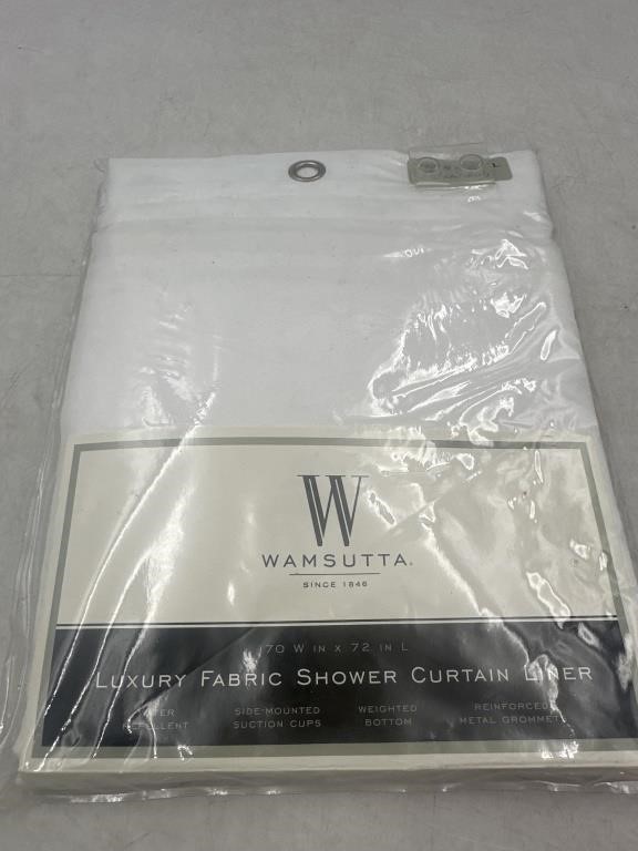 NEW Wamsutta Luxury Fabric Shower Curtain Liner