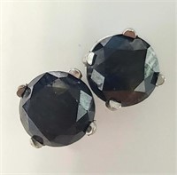 $1800 14K Black Diamond(1.6ct) Earrings
