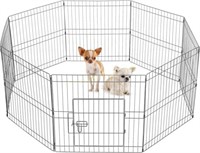 Yaheetech 24in 8 Panel Foldable Dog Pen